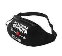 Grand-père EST 2021 Sac de Taille pour Hommes et Femmes Poitrine de Voyage réglable Sac de Taille de Course en Plein air