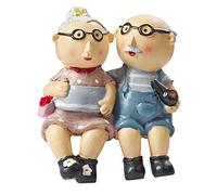 Grand-père et grand-mère, figurines d'environ 6 cm