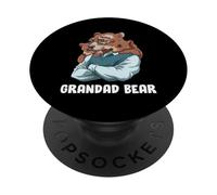 Grand-père Et Petit-Fils Ours ; Papy Ours Et Son Petit-Fils PopSockets PopGrip Adhésif