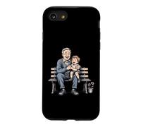 Grand-père Grandson Banc Vintage Vector Art Coque pour iPhone SE (2020) / 7/8