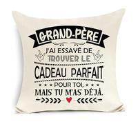 Grand-père J'Ai essayé de trouver Le Cadeau Parfait pour toi mais tu m'as déjà Housse de Coussin Amusante pour Grand-père Anniversaire Noël Cadeau de décoration d'intérieur