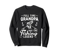 Grand-père, légende de la pêche, pêcheur, amateur de poissons Sweatshirt