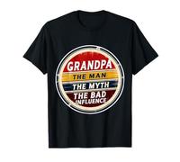 Grand-père, l'homme, le mythe, la mauvaise influence, grand-père drôle T-Shirt