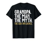 Grand-père, l'homme, le mythe, la mauvaise influence, grand-père, Pops T-Shirt