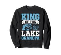 Grand-père pêcheur du Roi du lac Sweatshirt