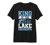 Grand-père pêcheur du Roi du lac T-Shirt Haut de Gamme