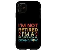 Grand-père Professionnel Non retraité, Grand-père Amateur de Chiens Coque pour iPhone 11