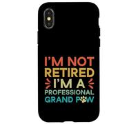 Grand-père Professionnel Non retraité, Grand-père Amateur de Chiens Coque pour iPhone X/XS