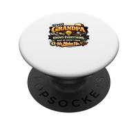 Grand-père Sait Tout. Ce qu'il ne Sait Pas, il invente PopSockets PopGrip Adhésif