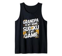 Grand-père s'appelle Sudoku, est-ce Que Je m'amuse à Jouer Débardeur