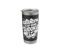 Grand-père s'appelle Sudoku, est-ce que je m'amuse à jouer Gobelet isotherme en acier inoxydable double paroi