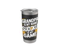 Grand-père s'appelle Sudoku, est-ce que je m'amuse à jouer Gobelet isotherme en acier inoxydable double paroi