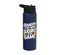 Grand-père s'appelle Sudoku, est-ce que je m'amuse à jouer Stainless Steel Insulated Water Bottle