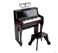 Grand piano droit avec apprentissage interactif noir