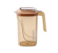 Grand pichet d ' eau froide de 2 200 ml avec poignée ergonomique et échelle, bouilloire à boissons en plastique transparent pour usage domestique et extérieur, bouilloire à jus de réfrigérateur