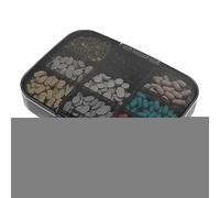 Grand pilulier de voyage - Pilulier portable et pilulier de voyage avec résistant à l'humidité | Pilulier étanche à l'humidité avec joint hermétique, 9 compartiments pour une utilisation