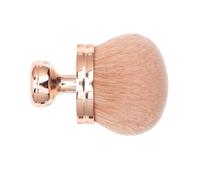 Grand pinceau de beauté en or rose pour poudre libre