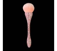 Grand pinceau de maquillage en poudre minérale pour le visage complet, outils de manucure avec manche en diamant super brillant (02)