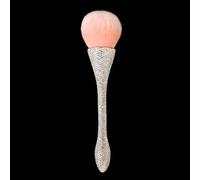 Grand pinceau de maquillage en poudre minérale pour le visage entier, outils de manucure avec manche en diamant super brillant (01)