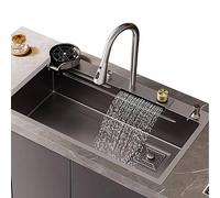 Grand pistolet en acier inoxydable avec robinet à eau et coupe 60 x 45 cm Single Bowl Design Complete Accessories for Home & Commercial Use