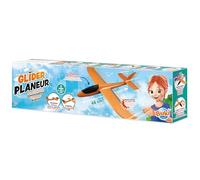Grand Planeur 48 cm - Vol Stabilisé et Loopings | Ailes Réglables + Autocollants Inclus | Jouet dès 3 Ans