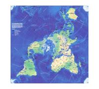 Grand Planisphère Carré - 69 X 92 Cm
