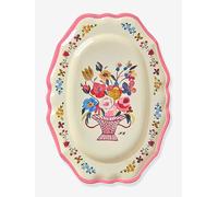 Grand plat de service NATHALIE LÉTÉ enfant rice Neon Pink rose fluo TU