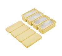Grand Plateau à Glaçons | Moule Grand Format pour Whisky,Forme à 4 Cases Démoulage Facile pour Whisky Cognac Vodka Boissons