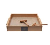 Grand plateau à sable pour écrire Wooden Story Beige TU