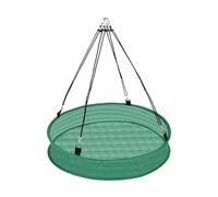 Grand plateau attrape-graines d'oiseaux de 61 cm - Lot de 2 cerceaux et plateformes de suspension réglables, protection du sol en polyester durable pour mangeoires à oiseaux, pelouse de jardin (1