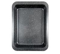 Grand plateau de cuisson rectangulaire antiadhésif noir en acier au carbone, plateau de Barbecue polyvalent d'environ 14.4 pouces 36.7cm 1 pièce Pour GâTeaux