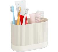 Grand plateau de drainage en plastique vert pour brosse à dents et dentifrice pour enfants - Organiseur de salle de bain mignon vert