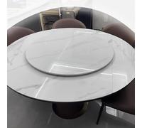 Grand plateau de service rotatif, plateau tournant texturé en marbre pour table à manger centre de table et réunions de famille