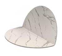 Grand Plateau de Table Rond Pliable Uniquement, Grandes Tables de Banquet Robustes Sans Pieds, Plateau de Tables de Remplacement pour Les Fêtes et Les Banquets(White,100cm/39.3in)