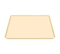 Grand plateau d'égouttement en silicone antidérapant pour stations d'expresso pour éviter de glisser et d'attraper les déversements, facile à nettoyer, 40 x 50 cm (blanc)