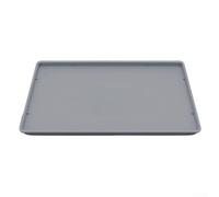 Grand plateau d'égouttement en silicone antidérapant pour stations d'expresso pour éviter de glisser et attraper les déversements Facile à nettoyer 40 x 50 cm (gris)
