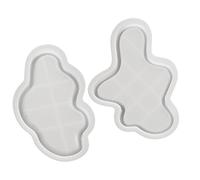 Grand plateau ovale artistique en silicone robuste pour création élégante de résine et de béton Moule à bijoux