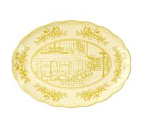GRAND PLATEAU OVALE "JOSEPHINE" Dusty yellow
