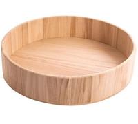 Grand Plateau Rond en Bois de balsa 34 x 7,5 cm.