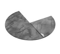 Grand Plateau Rond Pliable en Bois Gris Panneau de Table Rond À 4 Volets Table de Banquet de Restauration sans Pieds pour Les Dîners en Famille(160cm)