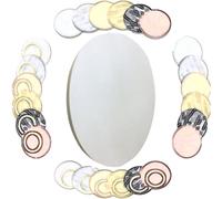 Grand plateau tournant en bois de 61 à 101,6 cm pour table de cuisine et de salle à manger, tourné à la main, idéal pour le divertissement à la maison (blanc, 45 cm)