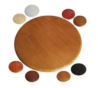 Grand plateau tournant en bois de 80 cm pour table de salle à manger, centre de table en teck multicolore, idéal pour la cuisine et le divertissement