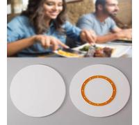 Grand plateau tournant en bois for table à manger, plateau tournant rond blanc for comptoir de cuisine(White,65cm/26incm)