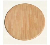 Grand plateau tournant en chêne Lazy Susan Plateau rotatif rond en bois pour table à manger Centre de table pour cuisine, multicolore,Wood,90cm/36in
