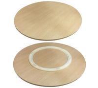 Grand Plateau tournant Lazy Susan, Plateau de Service Rond en Bois pour Table à Manger, Cuisine, pièce maîtresse, pour la Maison, Le café, l'hôtel,A,70cm/27.5in