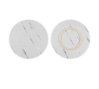 Grand plateau tournant pour table de salle à manger, plateau de service rotatif en marbre blanc, diamètre 30 cm, centre de table à roulement silencieux pour un divertissement et une salle à manger