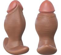 Grand Plug Anal Réaliste Avec Noeud Épais Et Base T En Silicone, Masseur Prostatique Portable Pour Hommes, Femmes Et Couples - Jouet Adulte