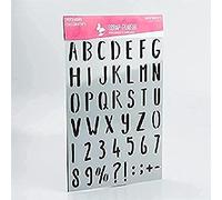 Grand pochoir décoratif Basi'Motifs - Alphabet majuscule - 30 cm - 21 x 29,7 cm