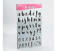 Grand pochoir décoratif Basi'Motifs - Alphabet minuscule - 30 cm - 21 x 29,7 cm