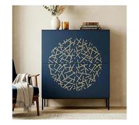 Grand pochoir géométrique abstrait moderne 50 cm x 50 cm, modèle d'art moderne pour peinture murale, motif de plafond rond réutilisable pour meubles de sol, décoration à faire soi-même